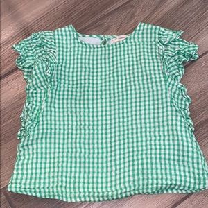 Tucker & Tate Green and White plaid Blouse